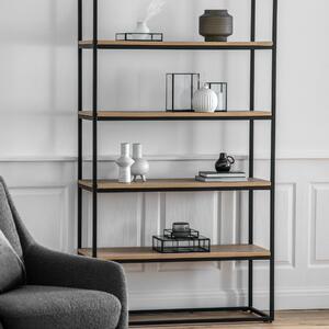 Indio Open Display Unit, Light Wood Brown