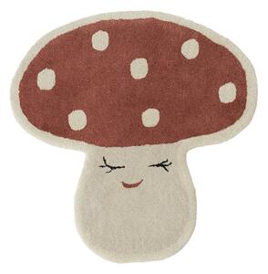 OYOY Malle mushroom rug 75x77 cm Red