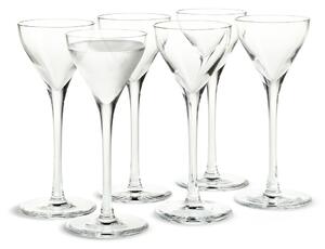 Holmegaard Cabernet shot glass 4.5 cl 6 pack Clear