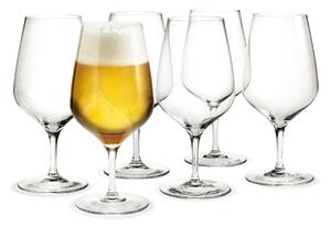 Holmegaard Cabernet beer glass 64 cl 6 pack Clear