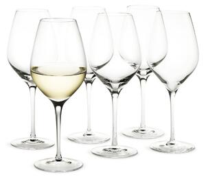 Holmegaard Cabernet white wine glass 36 cl 6 pack Clear