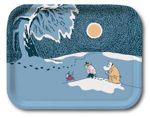 Opto Design Snow moonlight Moomin tray winter 2021 20x27 cm