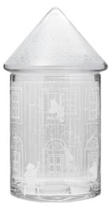 Muurla Moomin house glass jar with lid 30.5 cm Clear