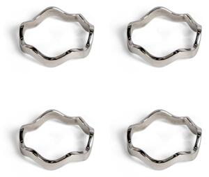 Sagaform Anna napkin ring 4-pack Silver