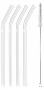 Zwilling Zwilling Sorrento straws with bend 4-pack Clear