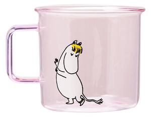 Muurla Snorkmaiden glass mug 35 cl Pink