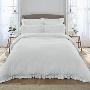 Dorma Purity Cavendish Duvet Cover and Pillowcase Set White