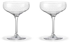 Holmegaard Cabernet Lines cocktail glass 29 cl 2-pack Clear