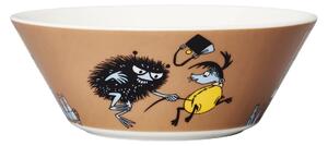 Arabia Stinky in action Moomin bowl Brown
