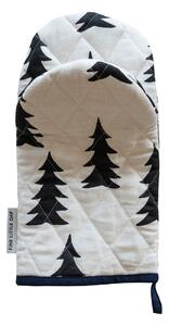 Fine Little Day Gran quilted oven glove White-black