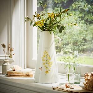 Lady's Bedstraw Ceramic Tall Vase 30cm MultiColoured