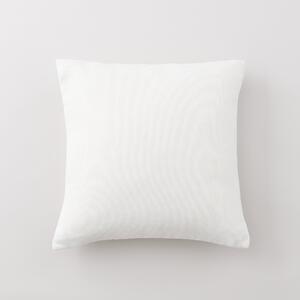 Barkweave Square Cushion White