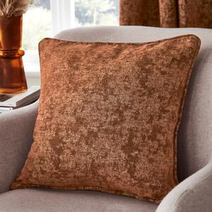 Mottled Chenille Cushion Rust