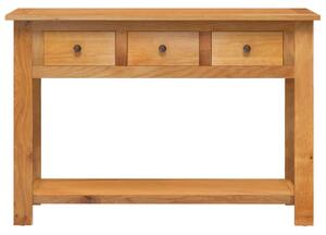 Console Table 110x35x75 cm Solid Oak Wood