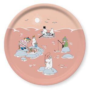 Opto Design Fiske Moomin summer 2022 tray Ø31 cm Pink