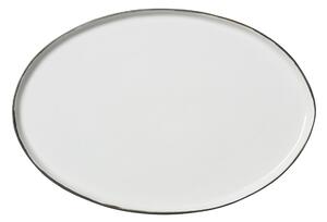 Broste Copenhagen Esrum saucer oval 26.5x39 cm Ivory-grey