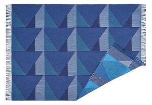 NJRD Metric focus No. 3 cotton blankets 130x185 cm Blue