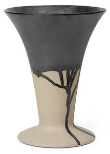 Ferm LIVING Flores vase 23 cm Sand-black