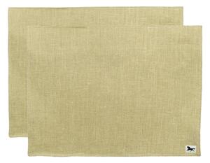 Almedahls Linen placemat 34x45 cm 2-pack Olive