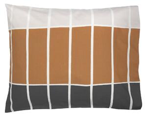 Marimekko Tiiliskivi pillowcase 50x60 cm Dark brown-beige-charcoal