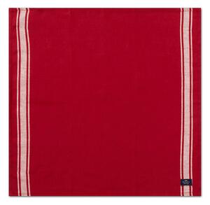 Lexington Side Striped Cotton Linen serviette 50x50 cm Red-white