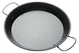 KitchenCraft World of Flavours Non-Stick Carbon Steel Paella Pan, 32cm