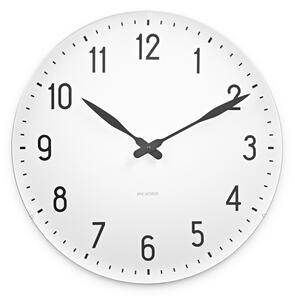 Arne Jacobsen Clocks AJ Station Wall clock White, ø48 cm