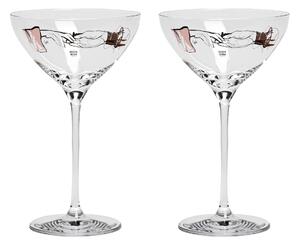 Kosta Boda You and me together champagne coupe 32 cl 2-pack Clear / Multi