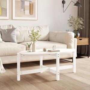 Coffee Table White 118x63x45 cm Solid Wood Pine