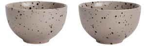 Sagaform Ditte bowl 2-pack grey-black