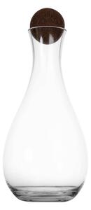 Sagaform Nature wine carafe with cork stopper 2 l Clear-dark brown