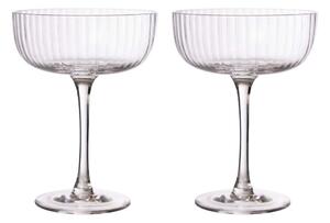 ERNST Ernst footed glass 2 pack Clear