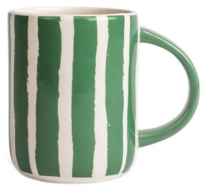 Byon Liz mug stripe 28 cl Green-white