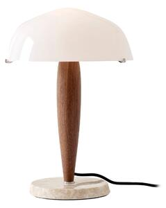 &Tradition Herman SHY3 table lamp walnut & cream marble, textile cord