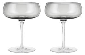 Blomus Belo champagne coupe glass 20 cl cl 2 pack Smoke