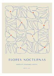 Paper Collective Flores Nocturnas 01 poster 50x70 cm