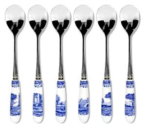 Spode Blue Italian teaspoon 6-pack Ceramic-stainless steel