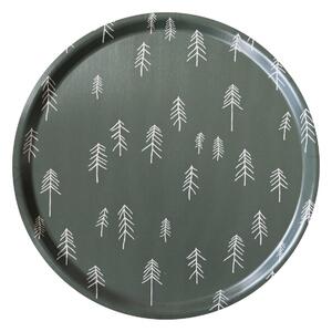 Fine Little Day Tall tray Ø38 cm Green-nude