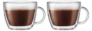 Bodum Bistro double walled latte cup with handle 45 cl 2-pack