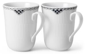 Royal Copenhagen Black Lace cup 2-pack 33 cl