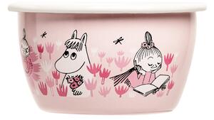 Muurla Moomin enamel bowl Girls 30 cl Pink
