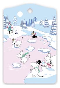 Opto Design Moomin cutting board winter 2022 20x30 cm Blue-white-pink