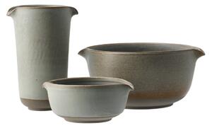 Paradisverkstaden Lantliv pot + 2 bowls grey