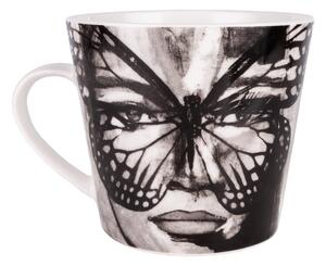 Carolina Gynning Golden Butterfly mug 40 cl Black-white