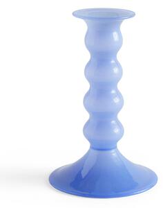 HAY Wavy candle holder medium 14 cm Jade light blue