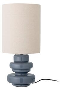 Bloomingville Fabiola table lamp Ø24x51 cm Blue glass-linen