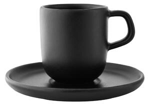 Eva Solo Nordic Kitchen espresso cup with saucer Black