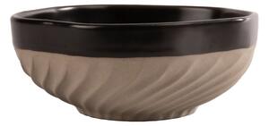 Byon Swirl bowl Ø11 cm Black-beige