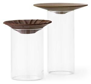 Audo Copenhagen Cresco Propagation vase 2 pieces Brown-clear