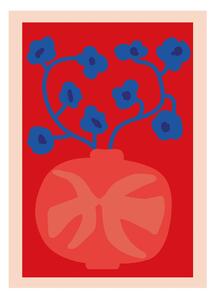Paper Collective The Red Vase poster 30x40 cm